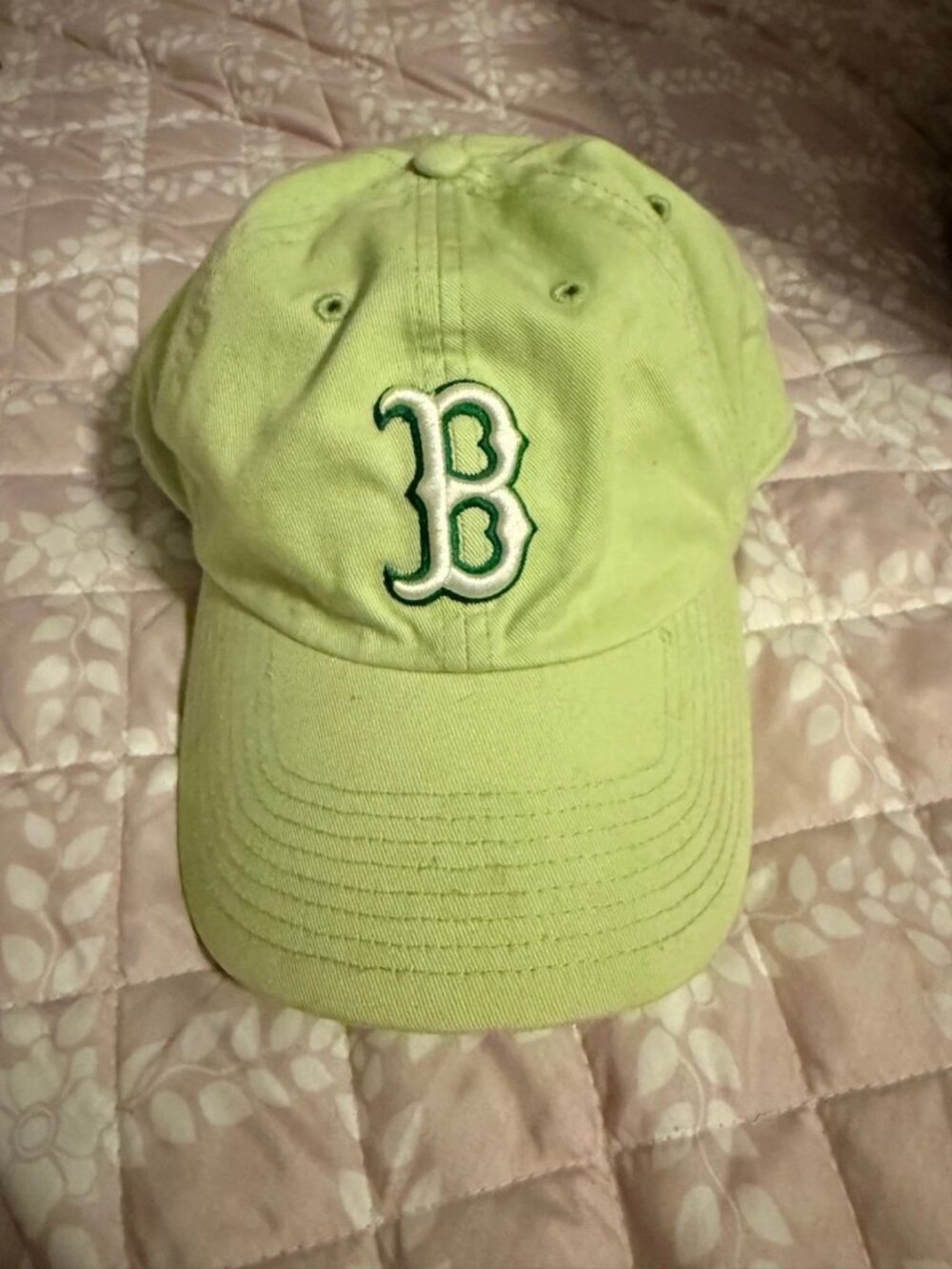Boston Red Sox dad cap (lime green)